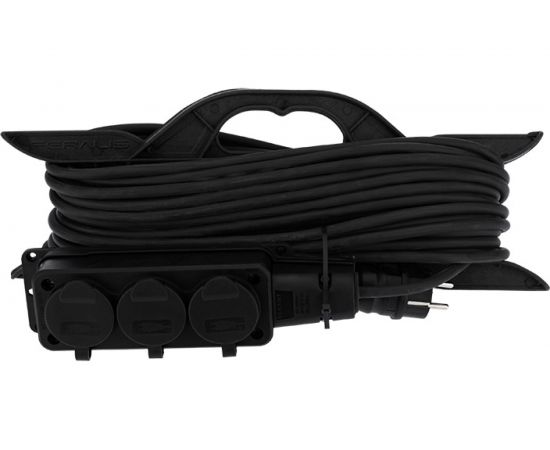 Удлинитель на рамке REXANT КГ 3х1.5, 20 м, 3 гнезда, морозостойкий, с/з, 16 А, 3500 Вт, IP44 11-7081 – изображение 4