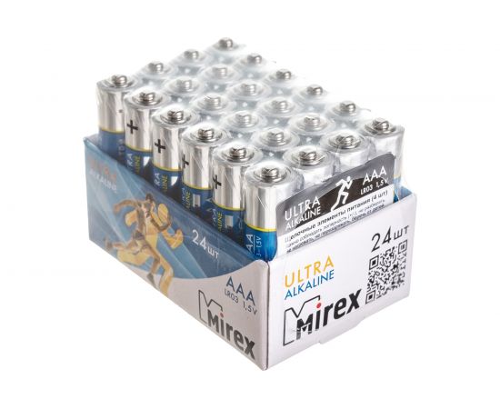Батарея Mirex, щелочная LR03 / AAA 1,5V 24 шт showbox 23702-LR03-B24 – изображение 6