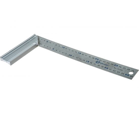 Столярный угольник 300мм, нерж.сталь, алюминиевое основание КОБАЛЬТ 243-608 – изображение 7