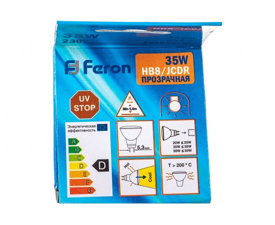 Галогенная лампа JCDR G5.3 35W FERON HB8 2152 – изображение 7