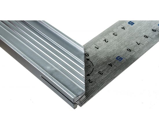 Столярный угольник 300мм, нерж.сталь, алюминиевое основание КОБАЛЬТ 243-608 – изображение 9