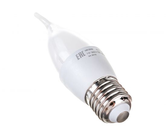 Лампа IEK LED CB35, свеча на ветру, 7вт, 230В, 3000К, E27 LLE-CB35-7-230-30-E27 