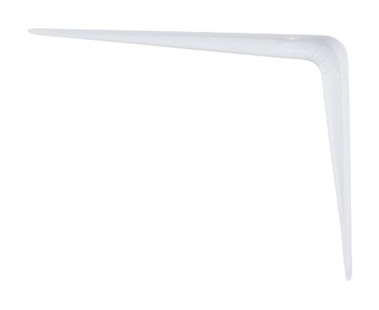 Угловой кронштейн с ребром СИБРТЕХ 100х125 мм белый 94015 