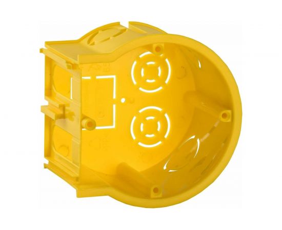 Установочная коробка IEK С3 d68x45мм для твердых стен, сборная, оконечная, оптовая упаковка UKT10-068-045-000-K1-N-UO 