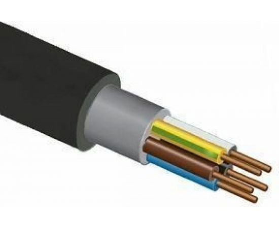 Круглый кабель ЭлПроКабель твердый негорючий не содержит галогенов ППГнгА-HF 3x2,5 4630017845910 