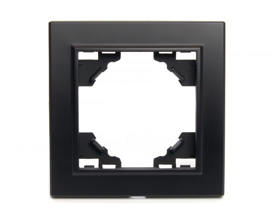 1-местная рамка STEKKER PFR00-9001-03, серия Эрна, черный 39625 