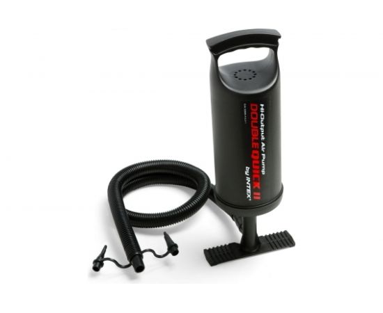 Ручной насос Intex 36см, Double Quick II, шланг, с 3 насадками 68614 