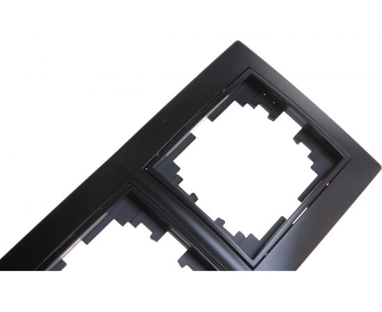 Горизонтальная рамка Intro 150305 на 3 поста , СУ, Plano, антрацит Б0044580 – изображение 3