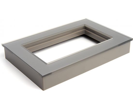 Горизонтальная 2-местная рамка STEKKER без перемычки, серия Катрин, GFR00-7012-03, серебро 39568 – изображение 3