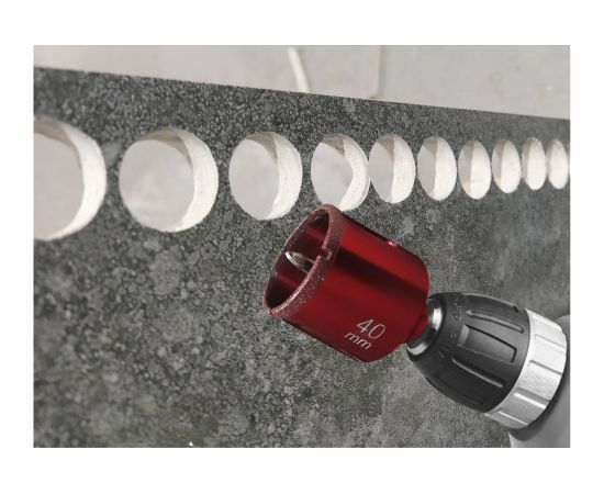 Коронка алмазная по керамограниту и мрамору с направляющим сверлом 68 мм Hardcore 154068 – изображение 3