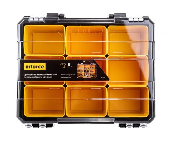 Профессиональный органайзер с металлическими замками 9 отделений Inforce 06-20-10 – изображение 4
