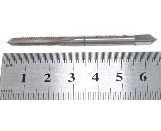 Машинно ручной метчик ТехноСталь М 5х0.8 Р6М5 компл 2шт. d14мм 1 H2 t171008 – изображение 4