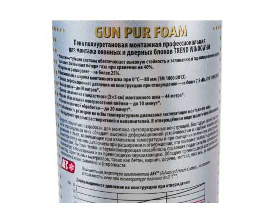 Полиуретановая монтажная пена KUDO TREND WINDOW 60 11602184 – изображение 4