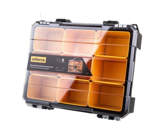 Профессиональный органайзер с металлическими замками 9 отделений Inforce 06-20-10 – изображение 5