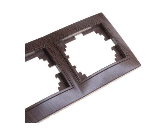 Горизонтальная рамка Intro 150310 на 3 поста, СУ, Plano, венге Б0030100 – изображение 5