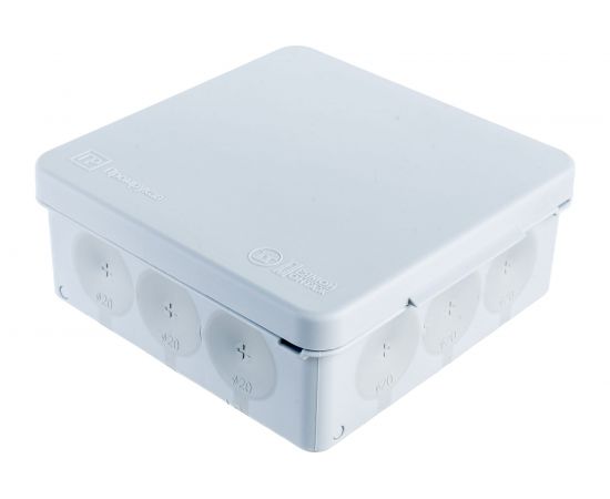 Распределительная коробка Промрукав для прямого монтажа двухкомпонентная безгалогенная HF 100x100x40 12 вводов 60-0303 – изображение 5