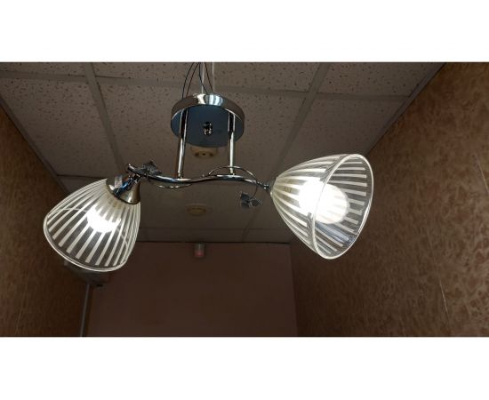 Люстра JUPITER LIGHTING хром-2х60W E27 230V, 25 см-49 см-16 см MО 83-1156/2 – изображение 10