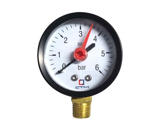 Манометр радиального подключения 1/4 до 6 бар СТМ CPM14R06:167 
