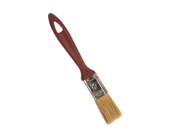 Плоская кисть STAYER UNIVERSAL-EURO со светлой натуральной щетиной и пластмассовой ручкой 25мм 0108-25 