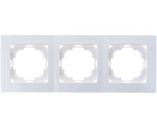 Рамка NILSON трехместная белая Touran naturel 24110093 
