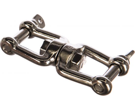 Вертлюг, "скоба-скоба" ЕВРОПАРТНЕР D8 мм, нержав. сталь, 1 шт G1 6408 