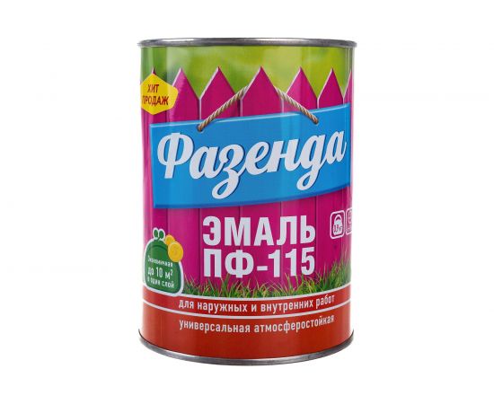 Эмаль Ленинградские краски Фазенда ПФ-115 серая 0,9 кг 24302 