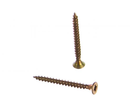 Универсальный саморез по дереву КрепСтройГрупп 3х30 желтый цинк, 500 шт. 145416 