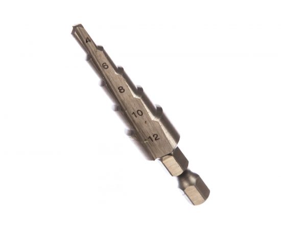 Сверло ступенчатое по металлу (4-12 мм; 5 ступеней; 65 мм) STAYER 29660-4-12-5 