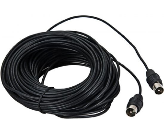 Кабель REXANT ВЧ ТВ штекер - ТВ штекер, длина 10 метров, черный 17-5026 – изображение 2