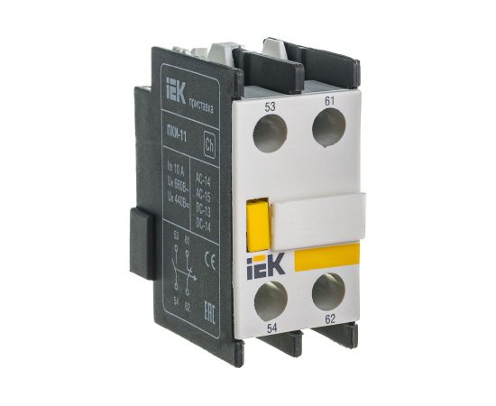 Приставка IEK ПКИ-11 дополнительные контакты 1з+1р KPK10-11 – изображение 2