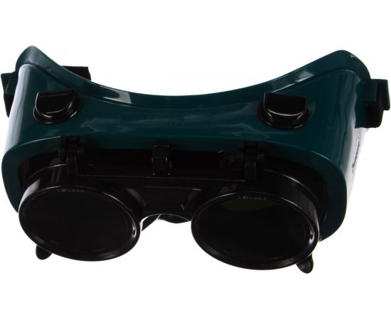 Газосварочные закрытые очки Ампаро Рейнджер непрямая вентиляция, откидные затемненные линзы 5 DIN 224136 – изображение 2