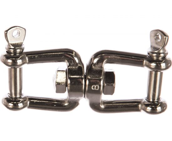 Вертлюг, "скоба-скоба" ЕВРОПАРТНЕР D8 мм, нержав. сталь, 1 шт G1 6408 – изображение 2