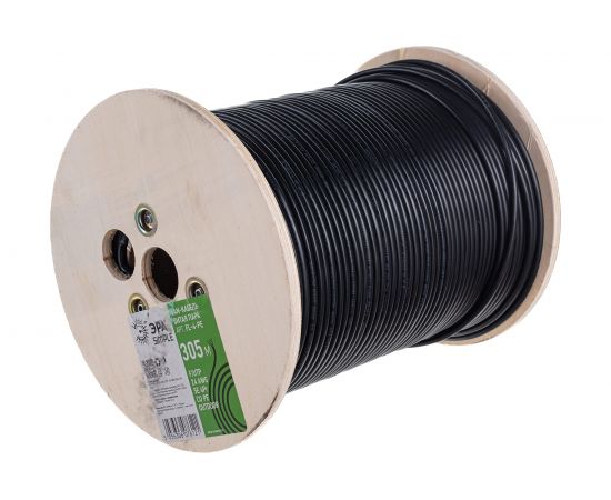 Кабель ЭРА витая пара F/UTP 4x2x24AWG Cat5e CU PE OUTDOOR 305м SIMPLE Б0044686 – изображение 2