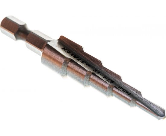 Сверло ступенчатое по металлу (4-12 мм; 5 ступеней; 65 мм) STAYER 29660-4-12-5 – изображение 2