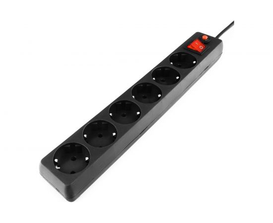 Сетевой фильтр 1.8м 6р черный Гарнизон EHB-6 – изображение 2