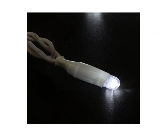 Светодиодная гирлянда NEON-NIGHT Нить 10м 100 LED, на белом проводе, белый, без комплекта подключения 305-135 – изображение 2