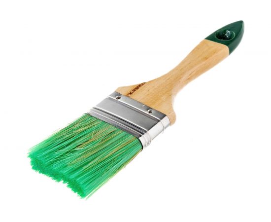 Плоская кисть для антисептиков и лазурей ZOLDER 50 х 12 мм, смешанная щетина, деревянная ручка 05014asz – изображение 2