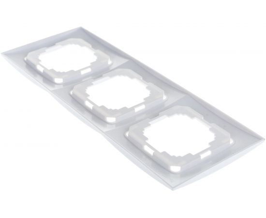 Рамка NILSON трехместная белая Touran naturel 24110093 – изображение 3