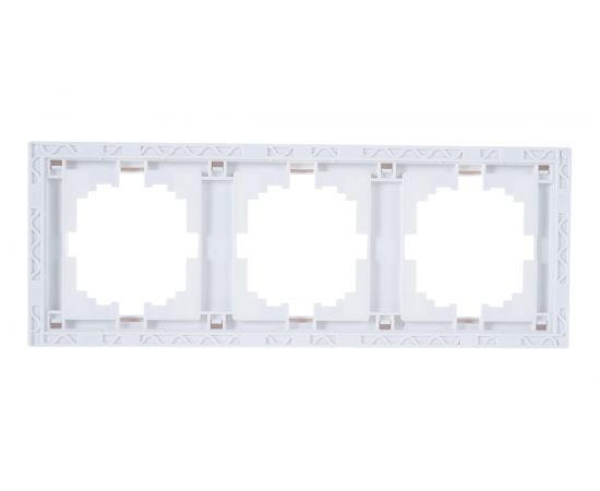 Трехместная вертикальная рамка LEZARD RAIN б/ вст белая 703-0202-153 – изображение 3