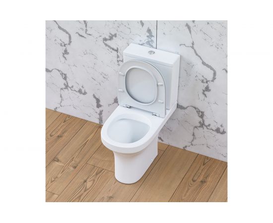 Унитаз-компакт Damixa Skyline безободковый, с сиденьем микролифт DX35C8600SC – изображение 3