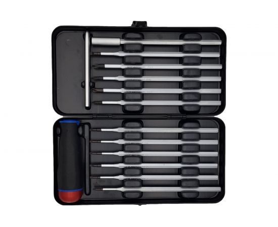 Динамометрическая отвертка Felo Серия Nm 1,5-3,0 с набором насадок 12 шт в кейсе plus/minus 10099716 – изображение 3