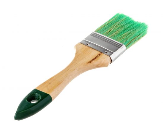 Плоская кисть для антисептиков и лазурей ZOLDER 50 х 12 мм, смешанная щетина, деревянная ручка 05014asz – изображение 3