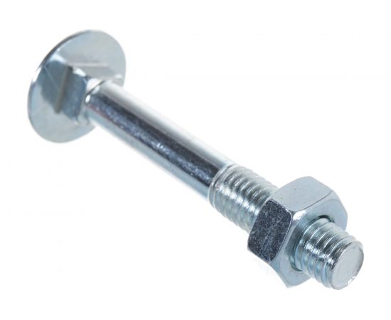Болт с п.кр. гол. и кв.подголовком, с гайкой ЕВРОПАРТНЕР DIN603 Zn M10х70 2шт. 6 0538 1 – изображение 3