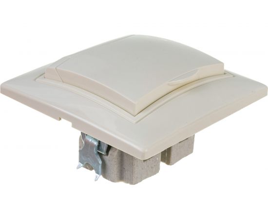 Розетка с/з с крышкой UNIVersal Севиль слоновая кость ivory Б-С0029 – изображение 3