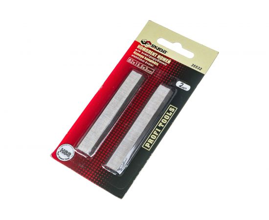 Лезвие (2 шт; 82х15.5х3 мм) для электрорубанка SKRAB 35532 – изображение 3