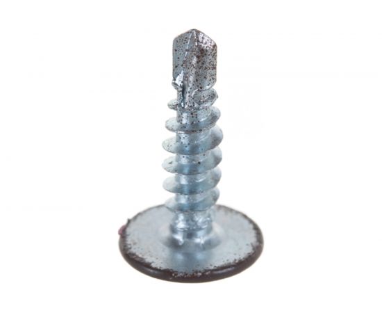 Саморез Tech-Krep ШСММ сверло 4,2х16 темно-коричневый KP RAL 8017 20 шт, пакет 125491 – изображение 3