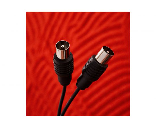 Кабель REXANT ВЧ ТВ штекер - ТВ штекер, длина 10 метров, черный 17-5026 – изображение 3