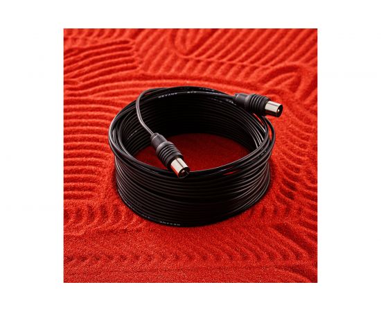 Кабель REXANT ВЧ ТВ штекер - ТВ штекер, длина 10 метров, черный 17-5026 – изображение 4