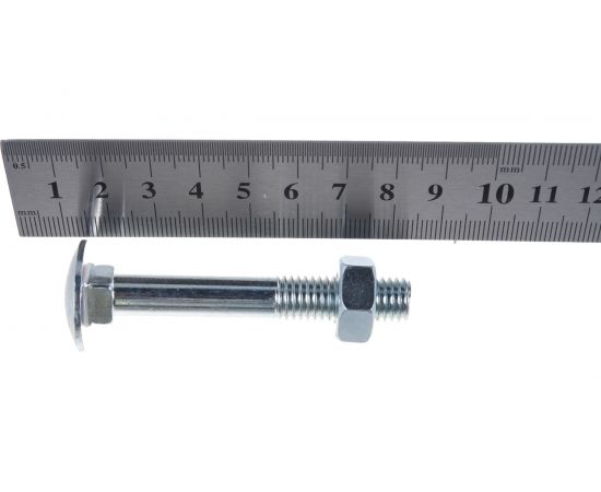 Болт с п.кр. гол. и кв.подголовком, с гайкой ЕВРОПАРТНЕР DIN603 Zn M10х70 2шт. 6 0538 1 – изображение 4