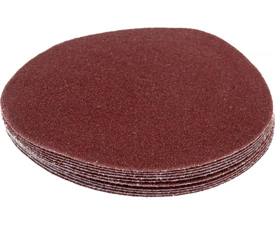 Круг шлифовальный на липучке по дереву/металлу 10 шт. (125 мм; P80; без отверстий) Gigant G-1012 – изображение 5